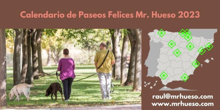 Mapa de España con las provincias que visitaremos en 2023 señaladas