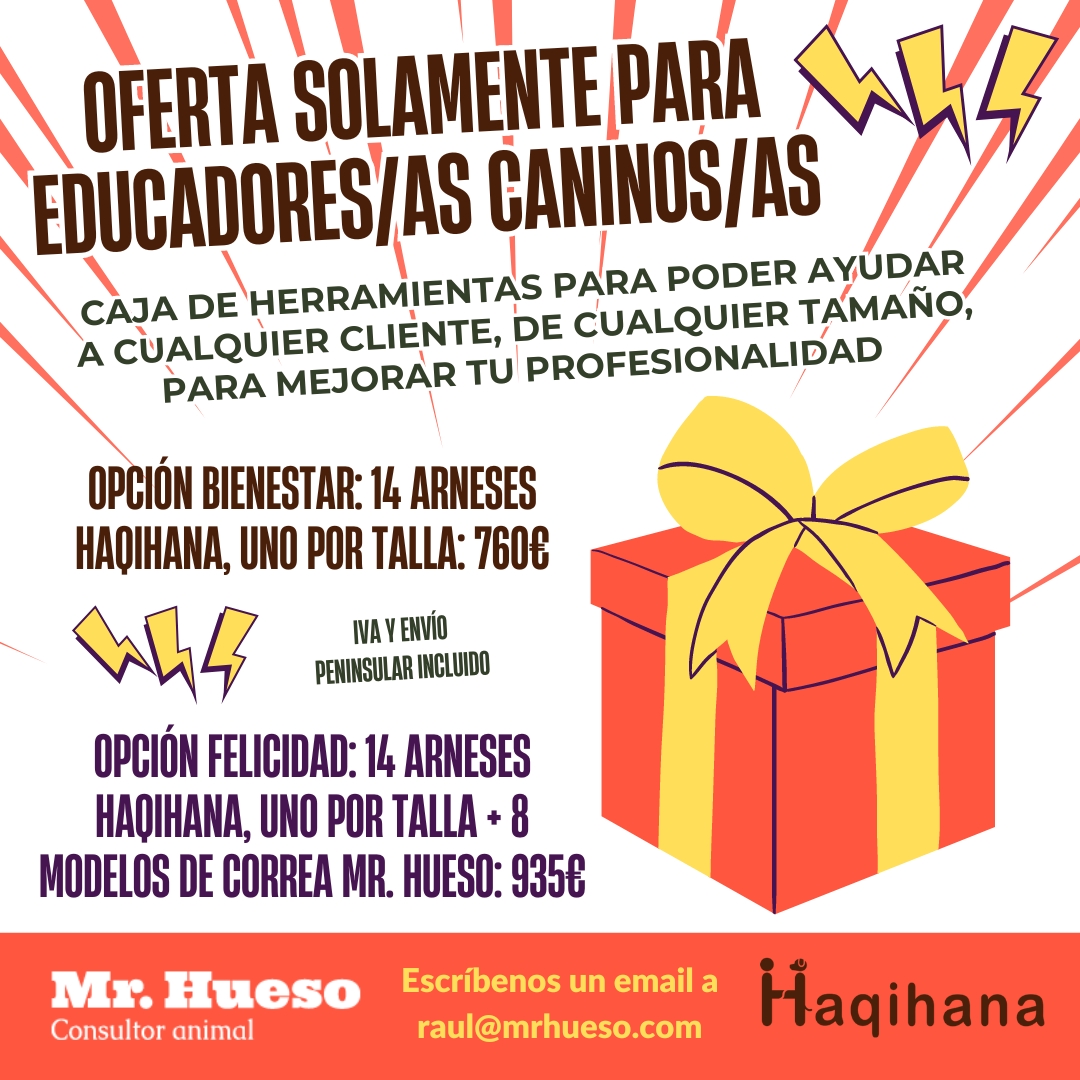 Oferta especial solamente para profesionales de la educación canina, una caja de herramientas esencial para mejorar tu profesionalidad