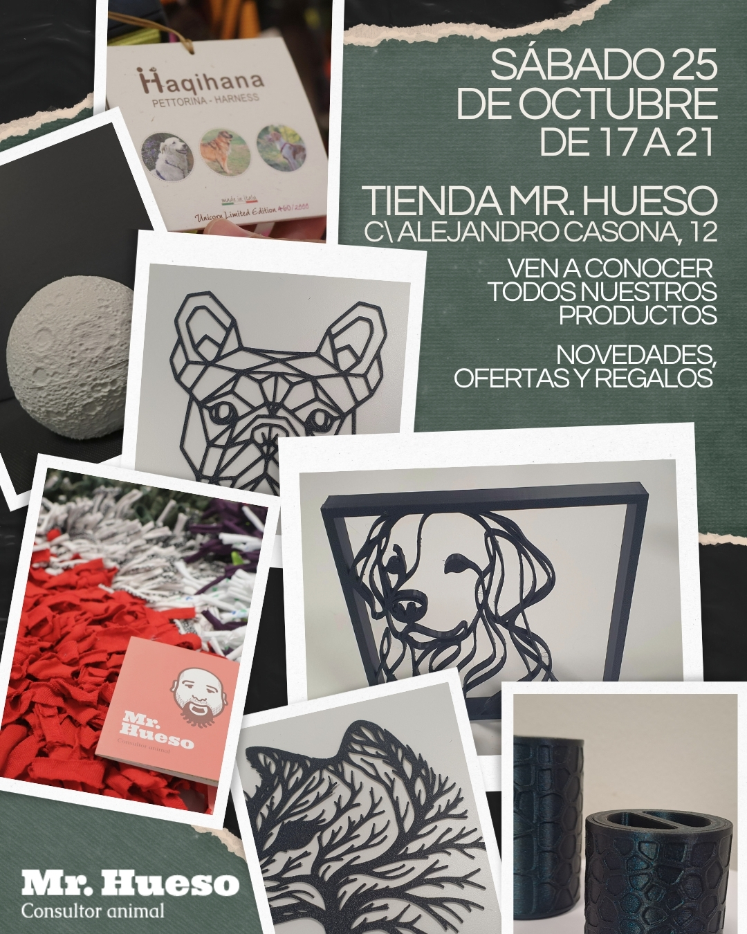 El sábado 25 de octubre abriremos por la tarde, presentación especial urnas y otros productos relacionados con el duelo