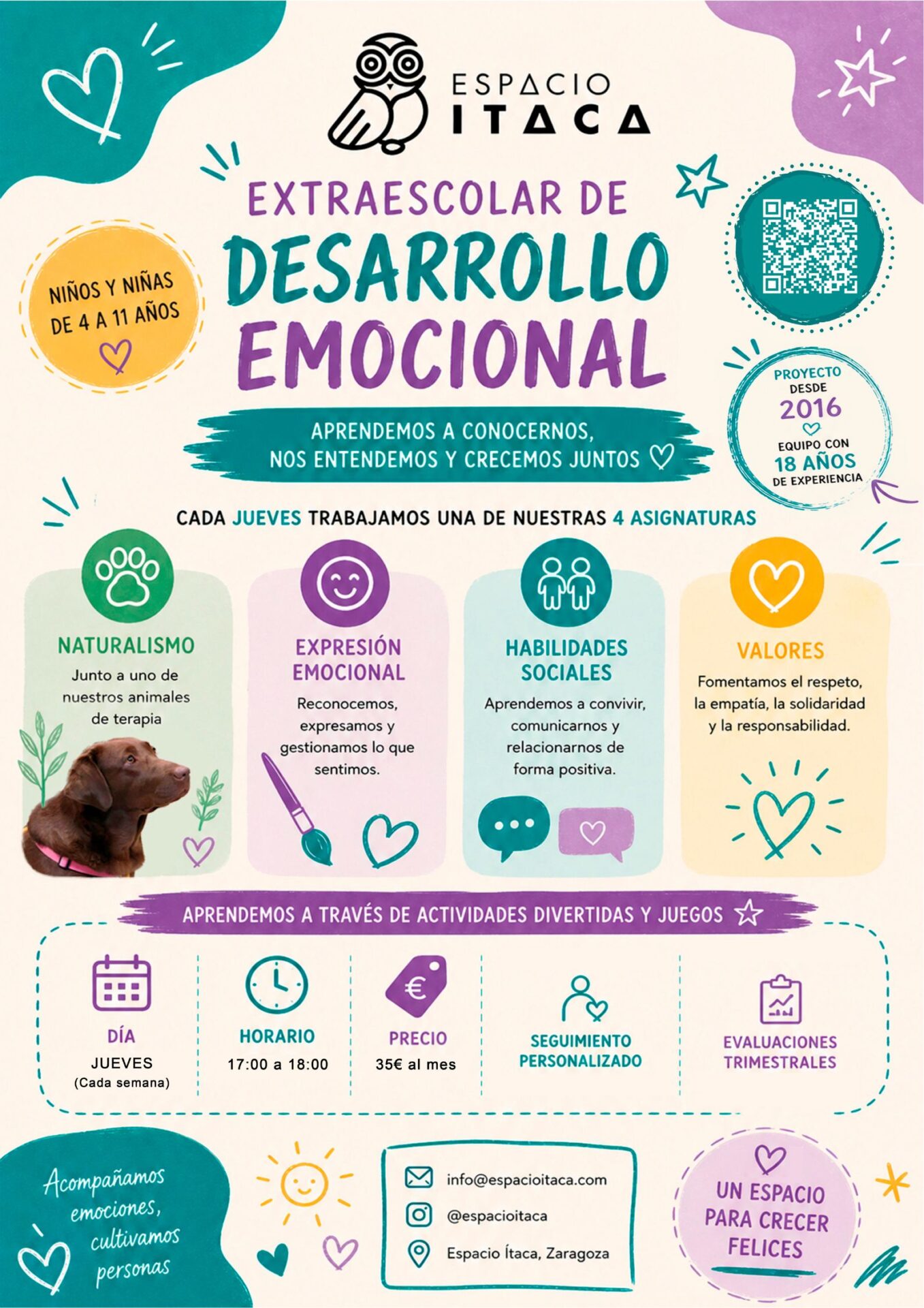 Póster con la información para la 11ª edición, curso 2026 / 2027