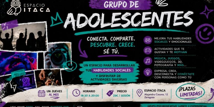 portada grupo de adolescentes en Espacio Ítaca