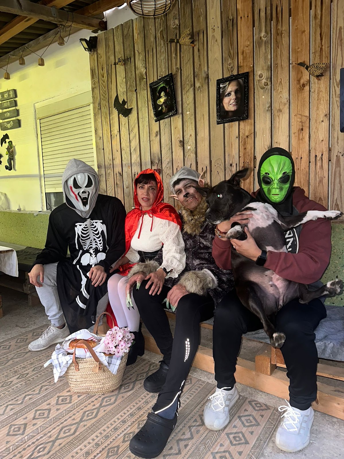 disfrazados de halloween con Nala
