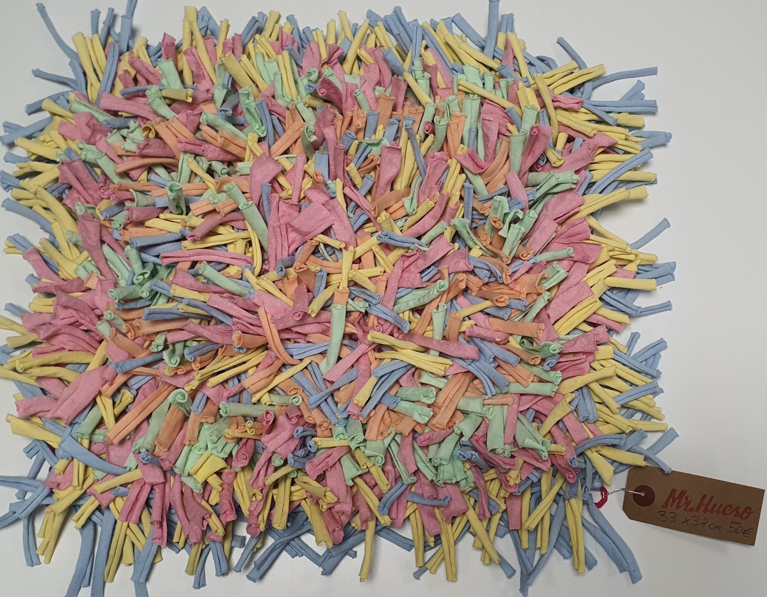 alfombra olfativa de colores pastel variados para perro mediano o grande