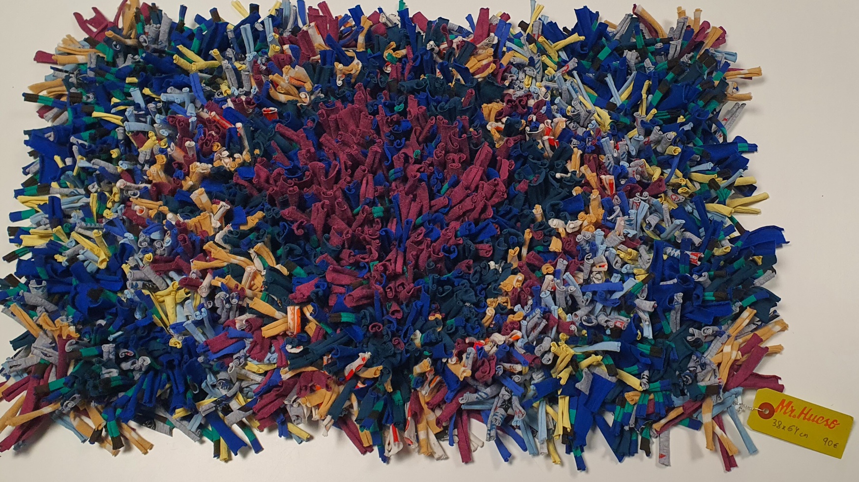 alfombra olfativa multicolor doble para perro grande o para varios perros, mide 38 por 64 cm