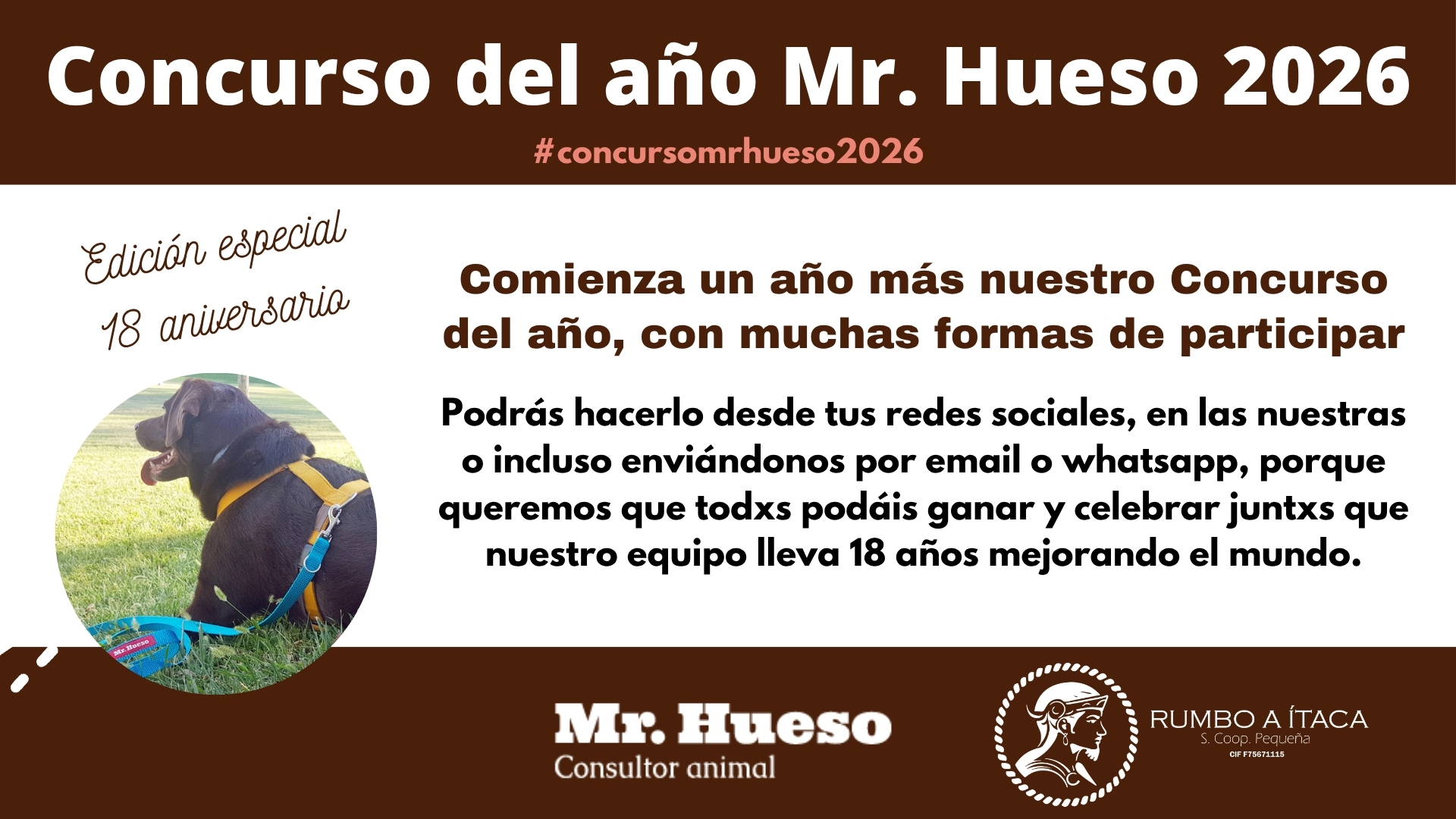 Comienza el Concurso del año 2026, edición especial 18 aniversario